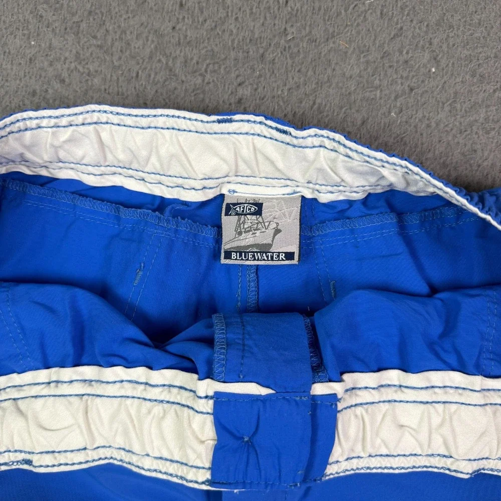 Aftco Bluewater Shorts Mens 44 Blue Cargo Pockets 5.5